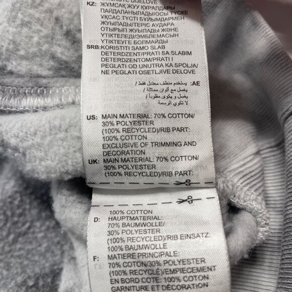 Adidas Hoodie Sweatshirt Mens Sz Large All Szn Fleece Washed Gray Tie Dye Pocket - Picture 13 of 15